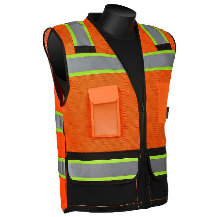 C16042 HiVizGard™ Class 2 Foreman Surveyor Vest With Black Bottom