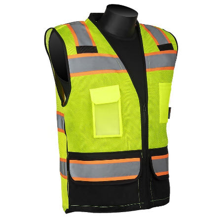 C16042 HiVizGard™ Class 2 Foreman Surveyor Vest With Black Bottom