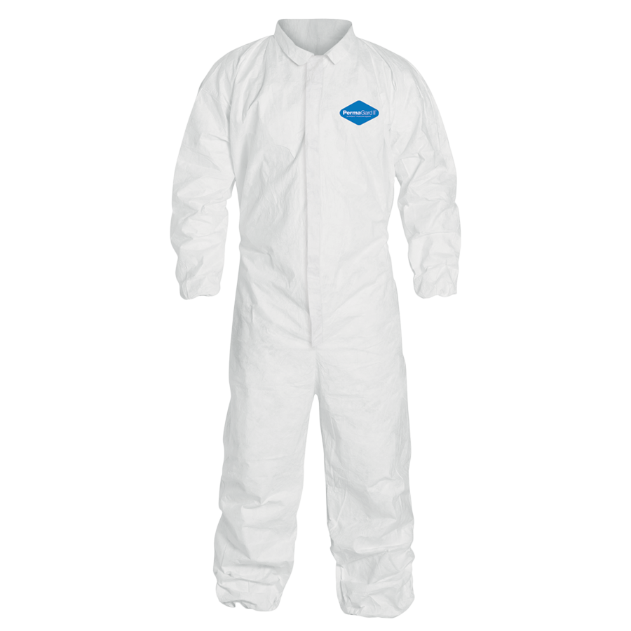 C18125 PERMAGARD IIÖ COVERALL - ELASTIC WRISTS & ANKLES - White