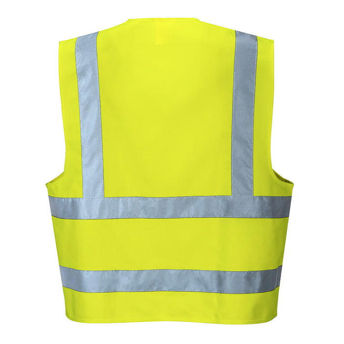 C470 Hi-Vis Two Band and Brace Vest - Yellow 12/PK