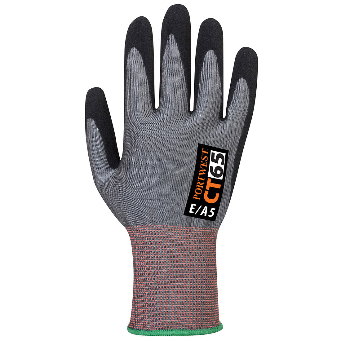 Portwest CT65 Cut E15 Nitrile - Gray/Black 12/PK