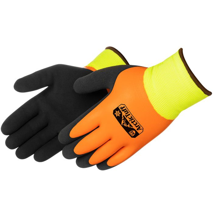 F4783HV ARCTIC TUFFÖ BLACK SANDY LATEX COATED - Black/Orange/Hi-Vis Green