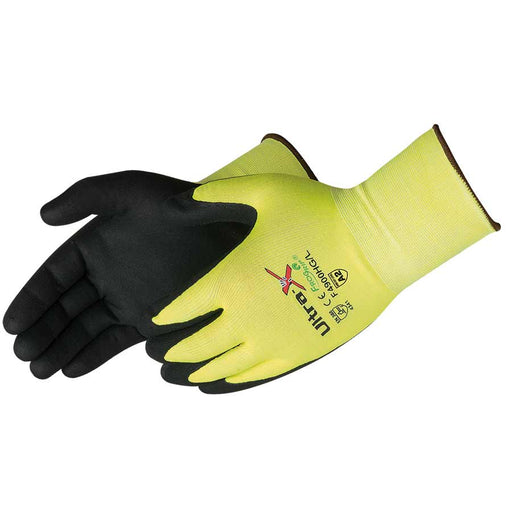 F4900HG ULTRA-XÖ BLACK MICROFOAM NITRILE COATED - Black/Hi-Vis Green