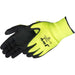 F4990HG J-GRIP« BLACK SANDY FOAM NITRILE COATED - Black/Hi-Vis Green