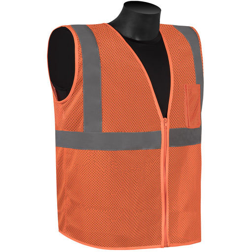 FR16002F HIVIZGARDÖ MESH VEST WITH BLACK BOTTOM - Orange