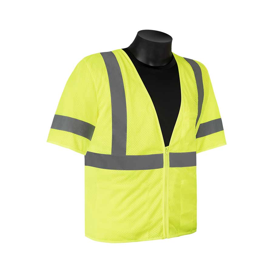 FR16004G HIVIZGARDÖ MESH VEST WITH SLEEVES - Hi-vis Green