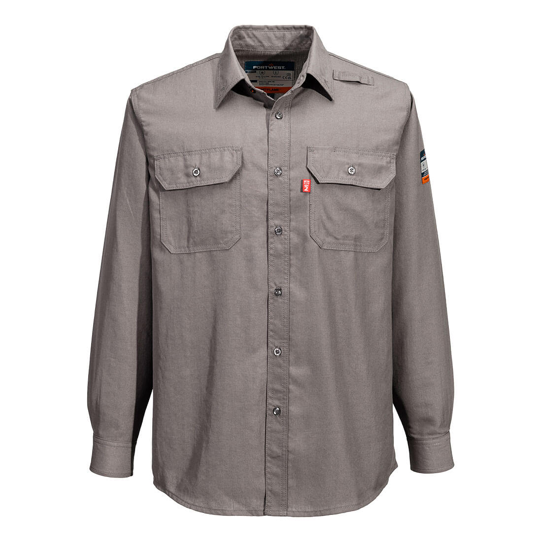 FR705 - Vented FR Shirt - Gray