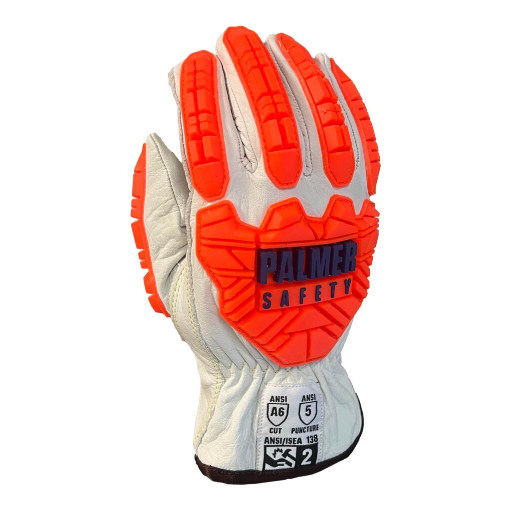 General Work Products G9065 PS360 Series 3 Cut Resistant-Impact Gloves ANSI A6 Goat Leather Impact 1 PR