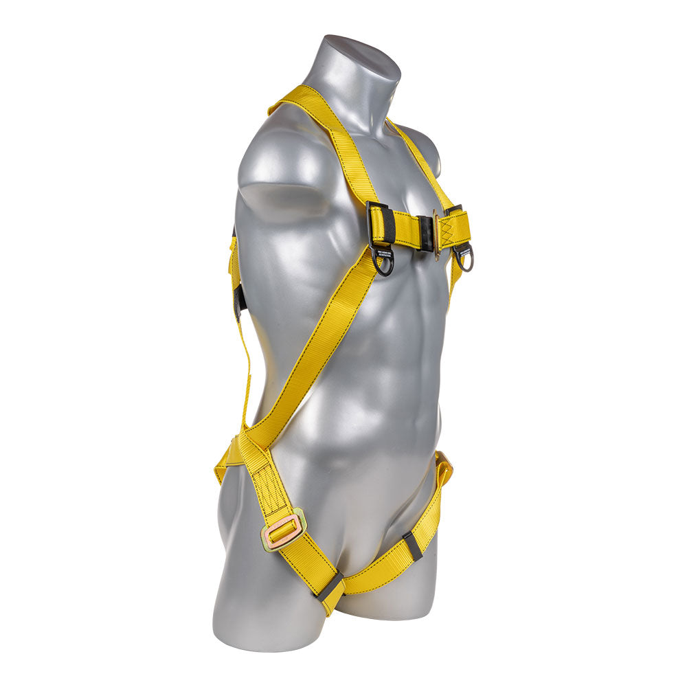 H11110005 Harness 3pt., Pass-Thru Legs, Back D-Ring, Yellow