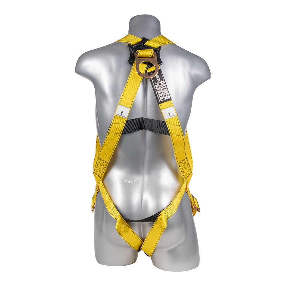 H11110005 Harness 3pt., Pass-Thru Legs, Back D-Ring, Yellow