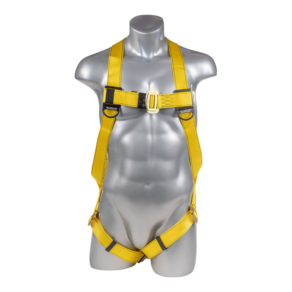 H11110005 Harness 3pt., Pass-Thru Legs, Back D-Ring, Yellow