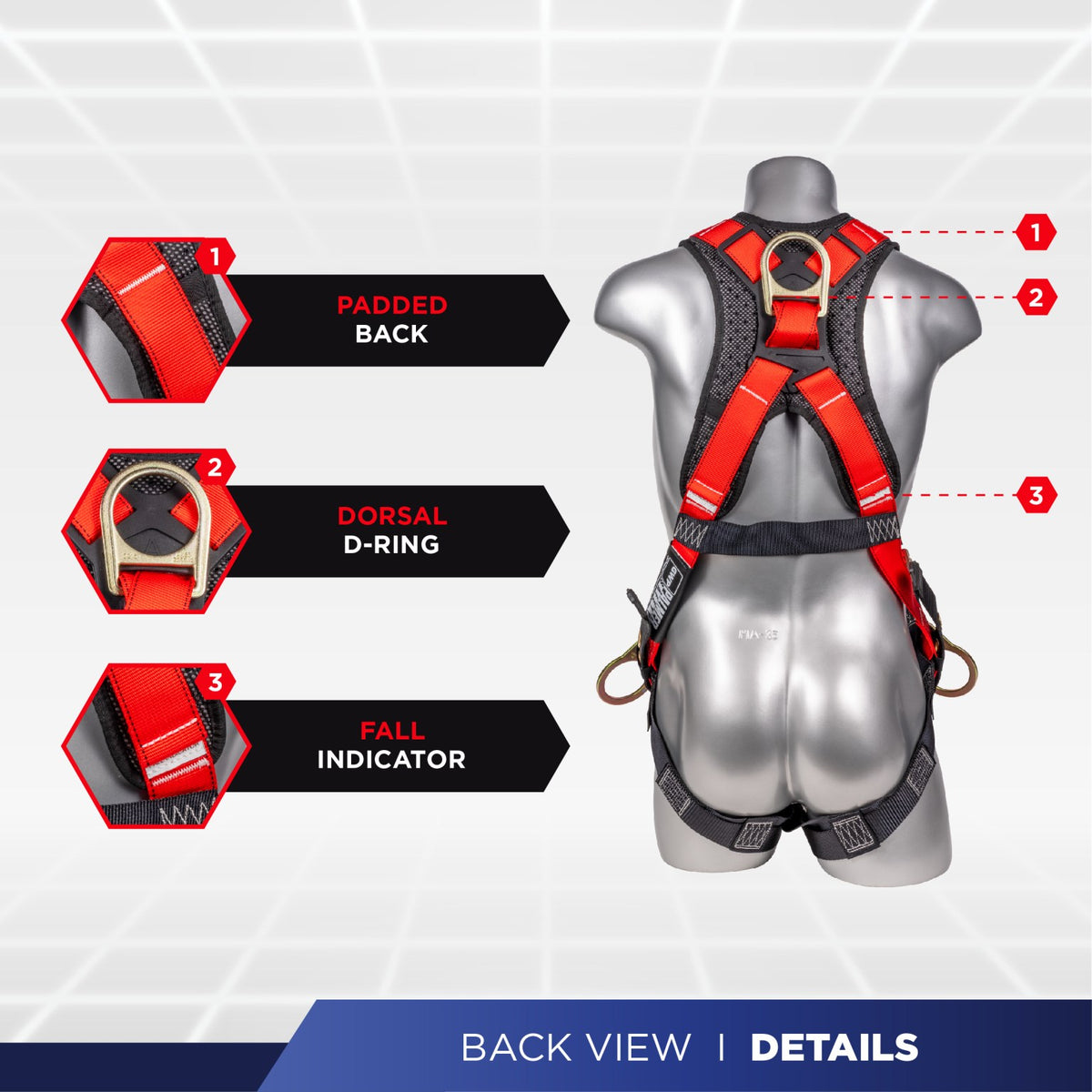 General Work Products Hammerhead Full-Body Safety Harness | ANSI Z359.11