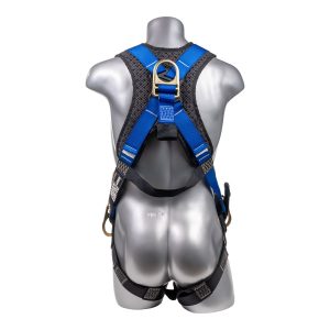 H212101131 Hammerhead™ Series Harness 5pt., Padded Back, QCB Chest, Tongue and Buckle Leg Straps, SRL Back Plate, Side D-Rings, Blue