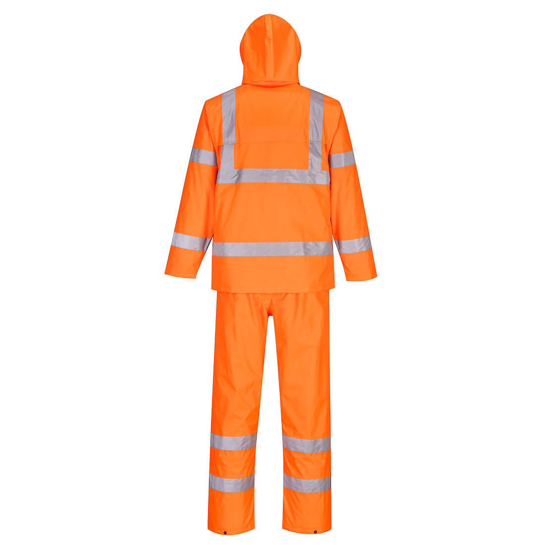 H448 Hi-Vis Packaway Rainsuit - Orange