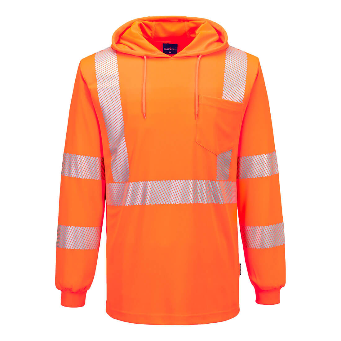 L042 - Hi-Vis Lightweight Hooded T-Shirt L/S
