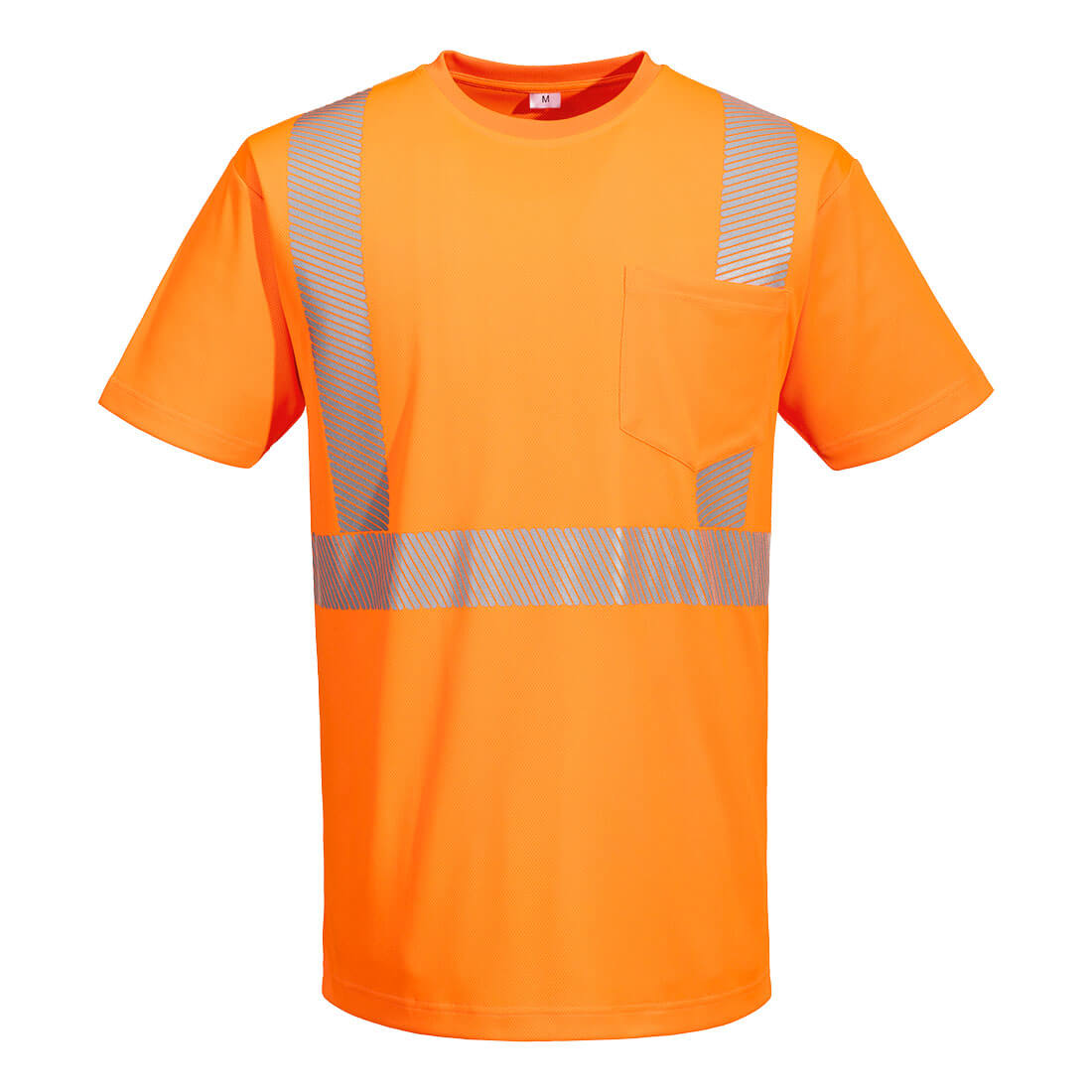 L044 - Hi-Vis Lightweight S/S T-Shirt Segmented Tape