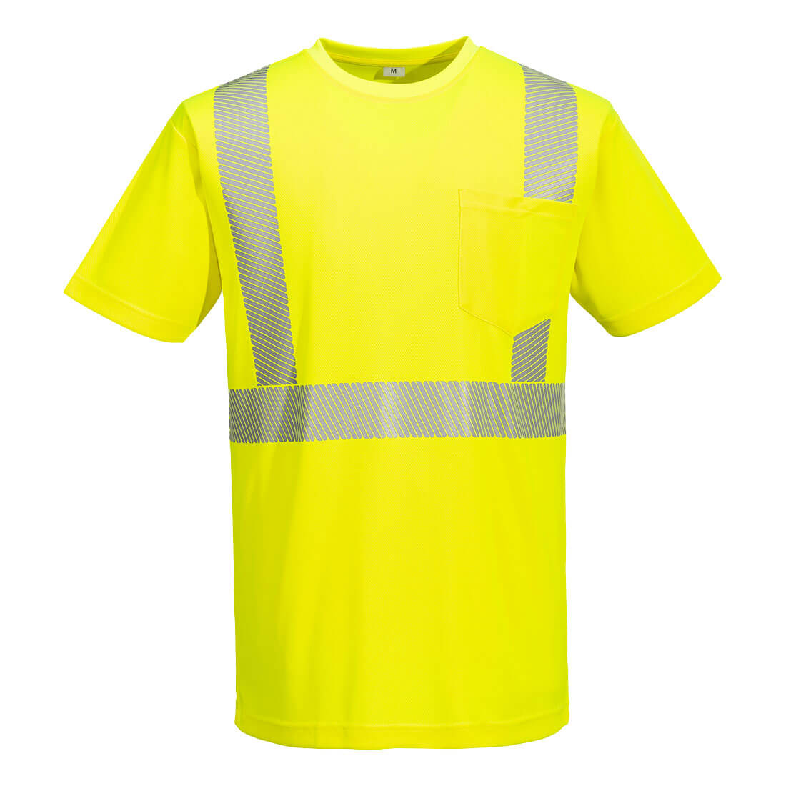 L044 - Hi-Vis Lightweight S/S T-Shirt Segmented Tape
