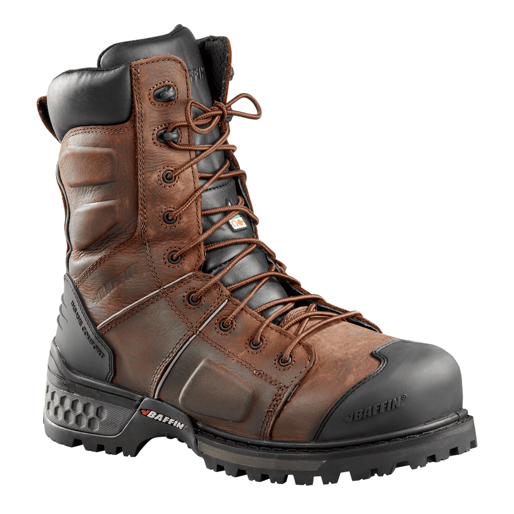 BAFFIN'S MONSTER 8" (Safety Toe & Plate) | Men's Boot - Brown 