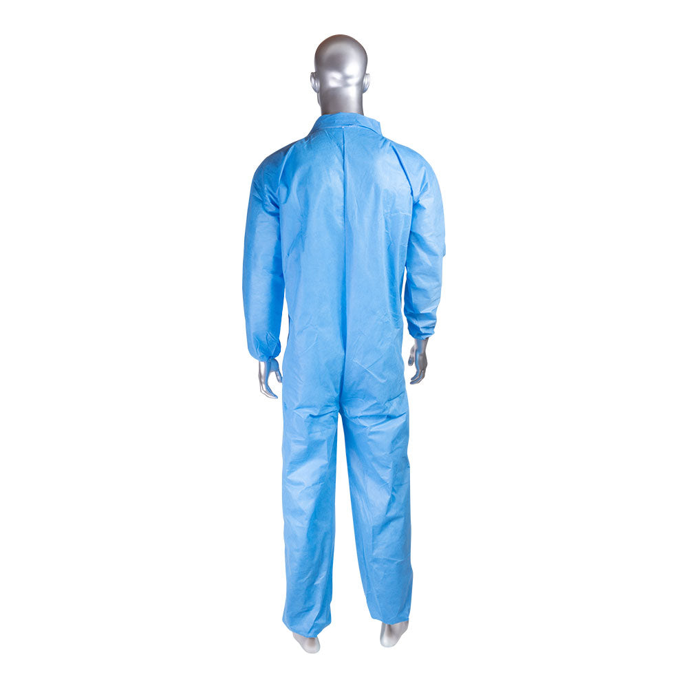 General Work Products PPCB1601 FR Blue Disposable Coveralls 25/CS