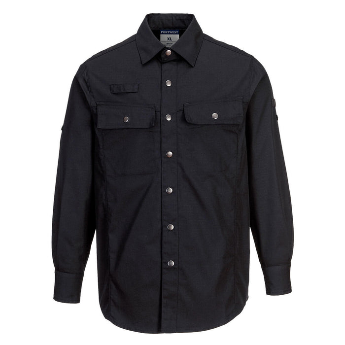 Ripstop Long Sleeve Shirt - Black