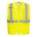 Economy Mesh Zipper Vest - Yellow