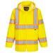 Hi-Vis Contrast Tape Rain Jacket - Yellow