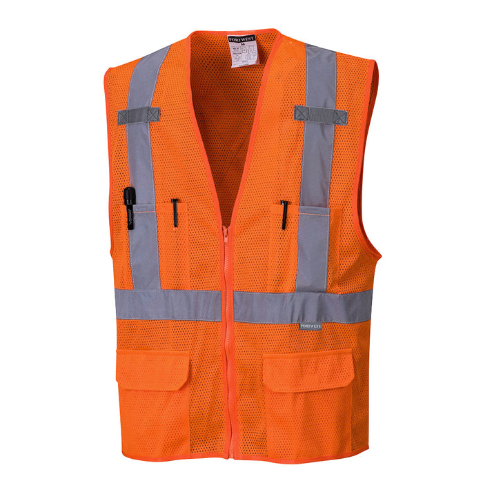 Atlanta X Back Hi-Vis Vest - Orange