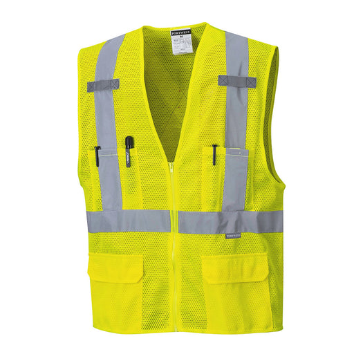 Atlanta X Back Hi-Vis Vest - Yellow