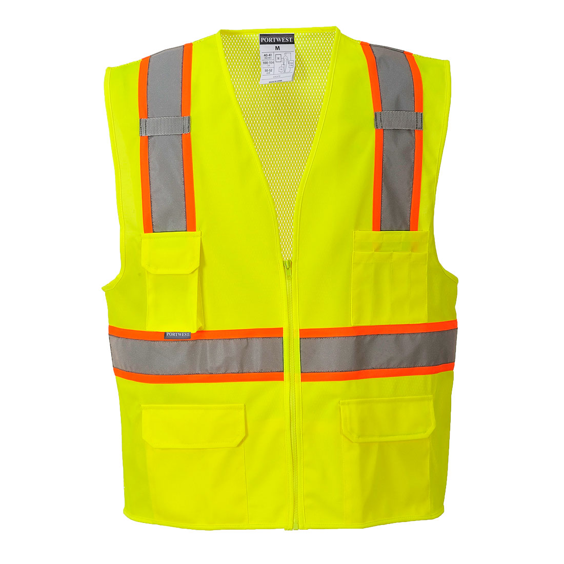 Portwest US372 Jackson Contrast Hi-Vis Vest - 12/PK