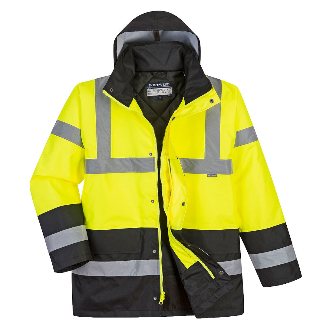 Hi-Vis Contrast Traffic Jacket - Yellow/Black