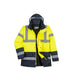 Hi-Vis Contrast Traffic Jacket - Yellow/Navy