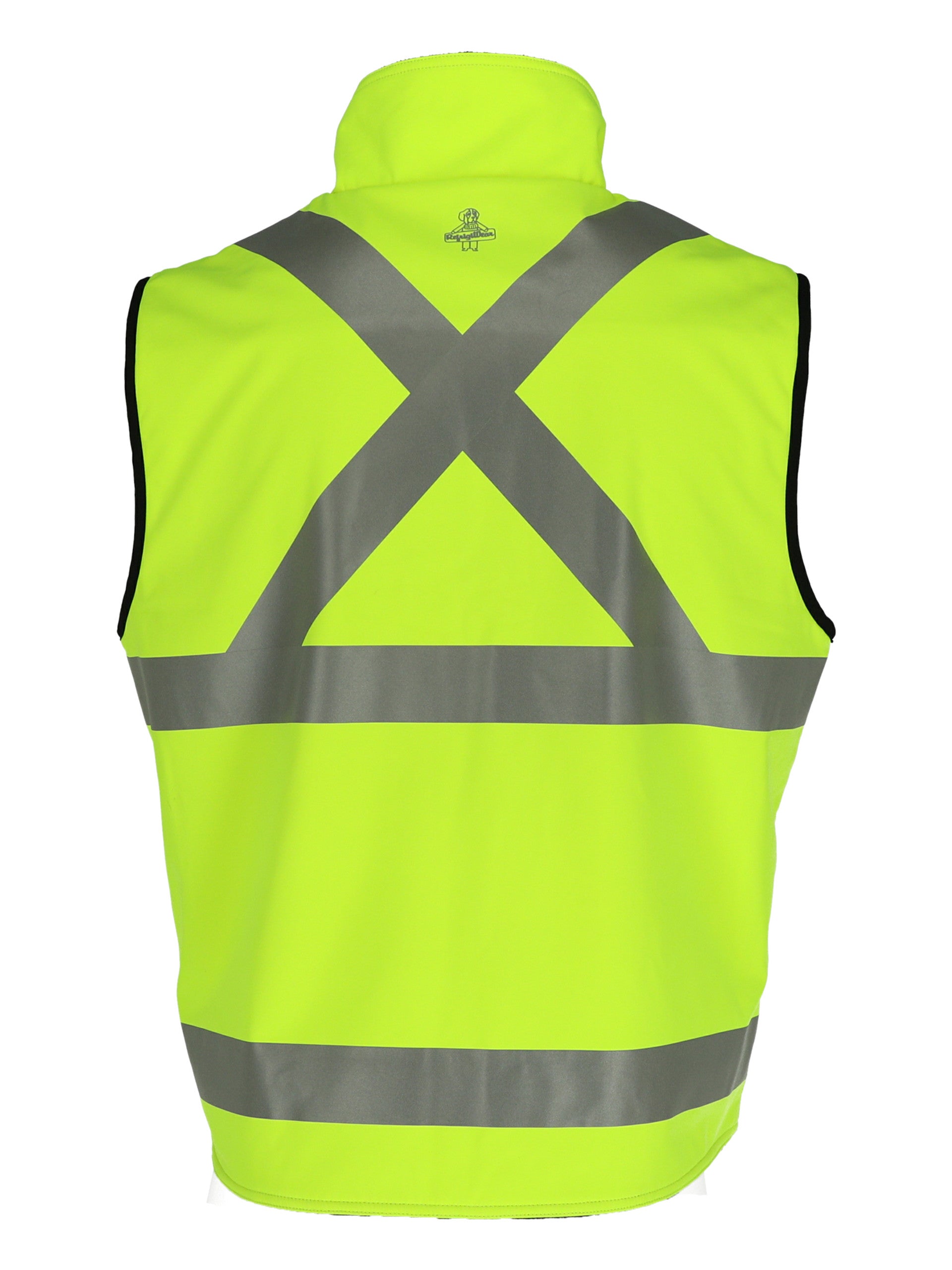 9499 HiVis Reversible Softshell Vest Lime