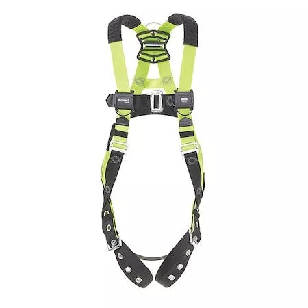 H5IS311102 H500 Industry Standard Full-Body Harness, Back/Front D-Rings, Universal, Mating Chest/Tongue Leg Buckles, No Pads, IS3