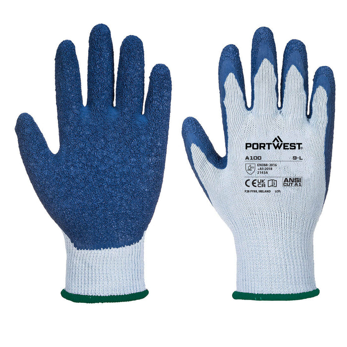 Grip Glove - Latex - Gray/Blue