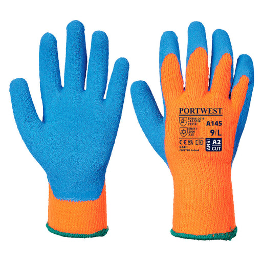 Cold Grip Glove - Latex - Orange/Blue