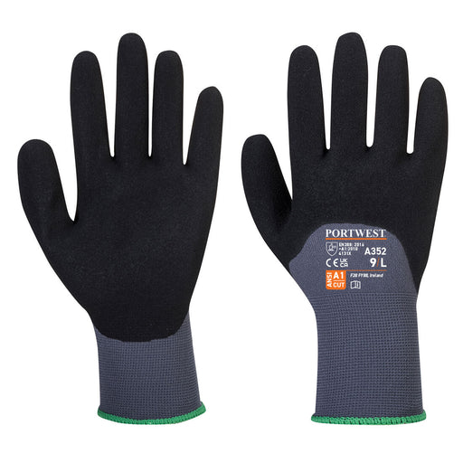 DermiFlex Ultra Glove - Nitrile Foam - Gray/Black