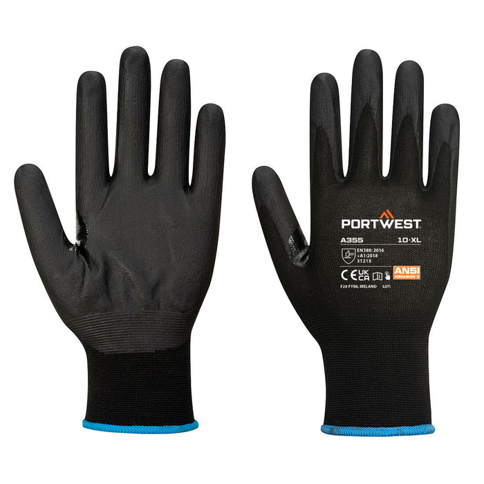 NPR15 Nitrile Foam Touchscreen Glove PK12 - Black