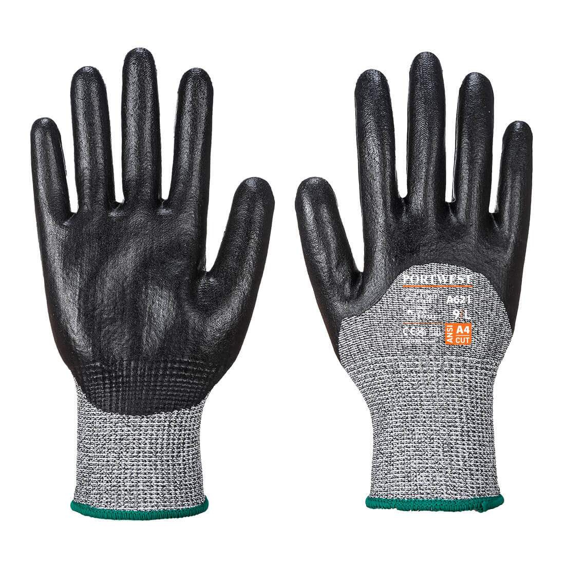 Cut 3/4 Nitrile Foam Glove - Black