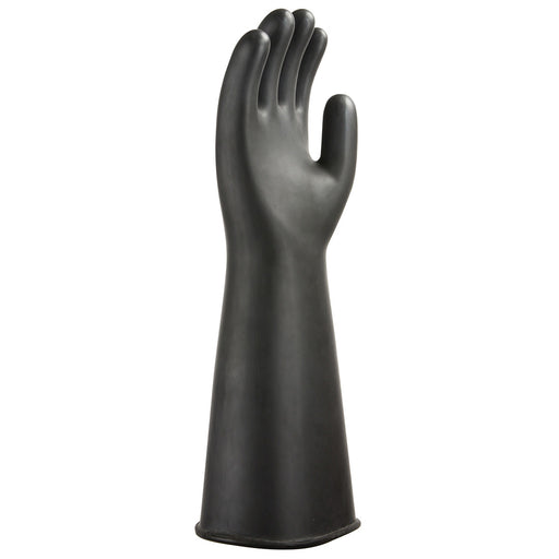 Heavyweight Latex Rubber Gauntlet - Black