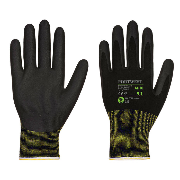 NPR15 Foam Nitrile Bamboo Glove Pk12 - Black