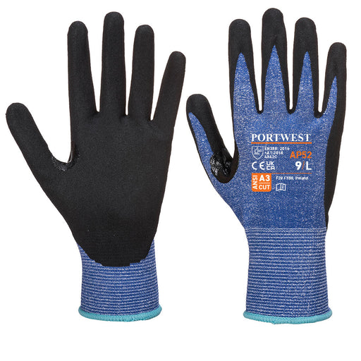 Dexti Cut Ultra Glove - Blue/Black