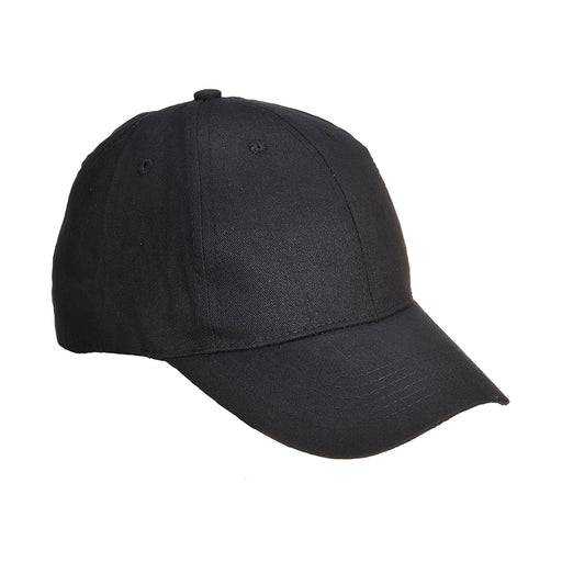 Six Panel Baseball Cap - Black