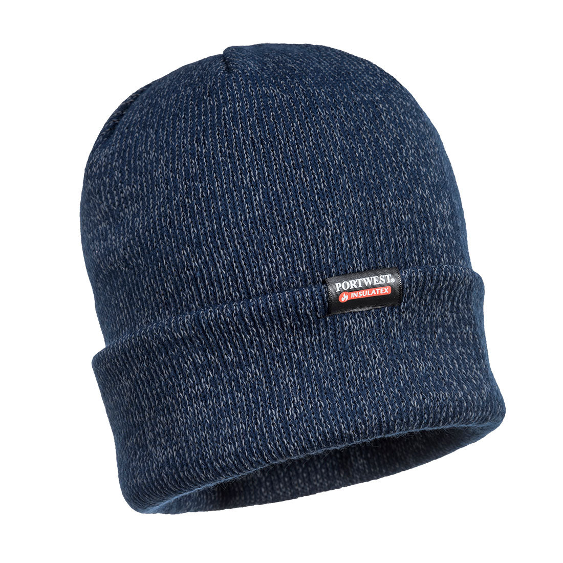 Reflective Knit Hat, Insulatex Lined - Navy