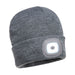 Rechargeable Twin LED Beanie	 - Gray