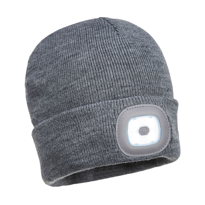 Beanie LED Head Lamp USB Rechargeable - Gray