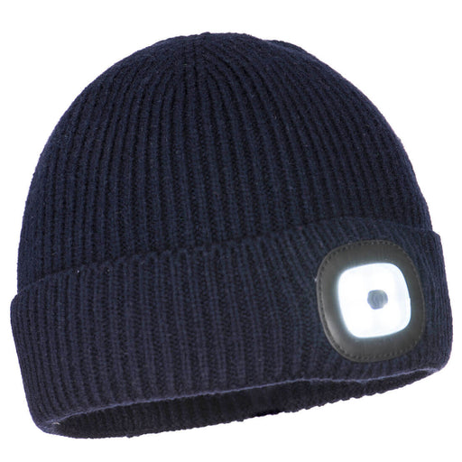 Workman's LED Beanie - Navy