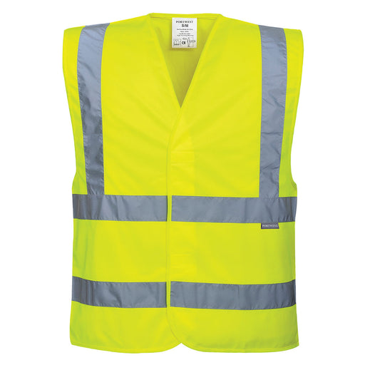 Hi-Vis Two Band and Brace Vest - Yellow