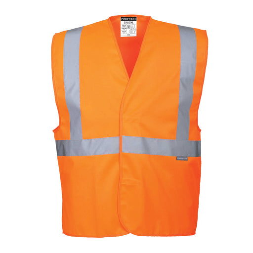 Hi-Vis One Band and Brace Vest - Orange