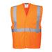 Hi-Vis One Band and Brace Vest - Orange