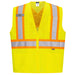 X-Back Contrast Tape Vest - Yellow